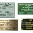 Manufacturer Plates